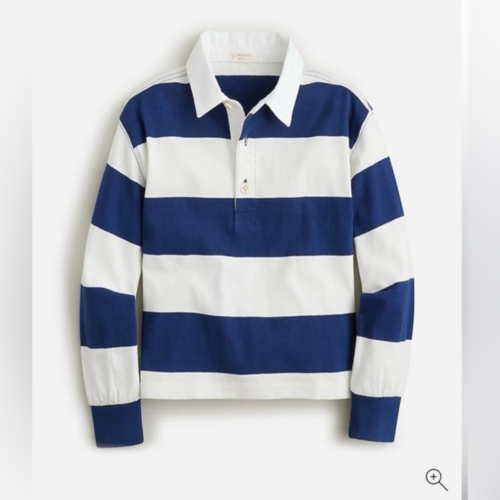Jcrew crew cuts toddler girl long sleeve rugby shirt